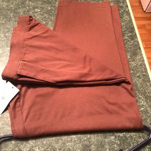 Size 3X Links Brand Cotton / Polyester Stretchy Brown Pants NWT
